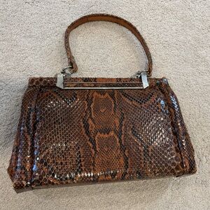 Vintage 1940s Snakeskin Handbag